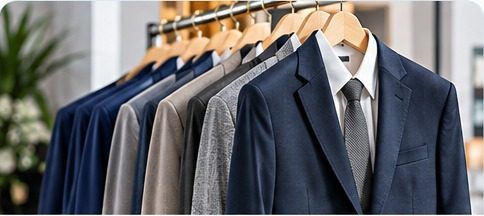 Tailored suits and designer wear