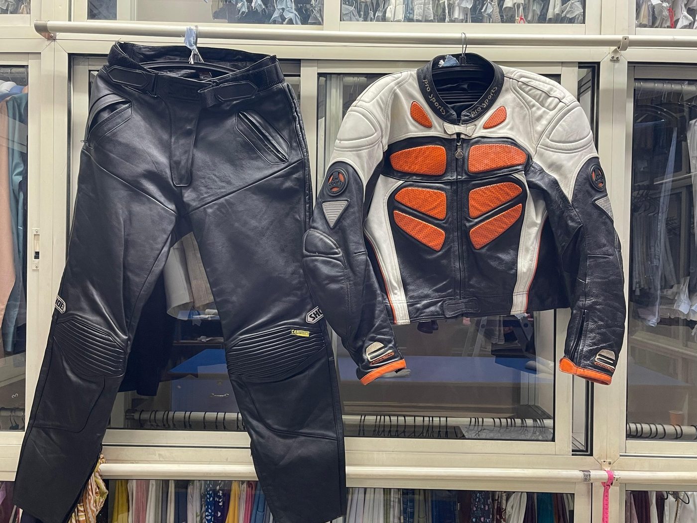 Leather riding gear care work by Prince Dry Cleaners