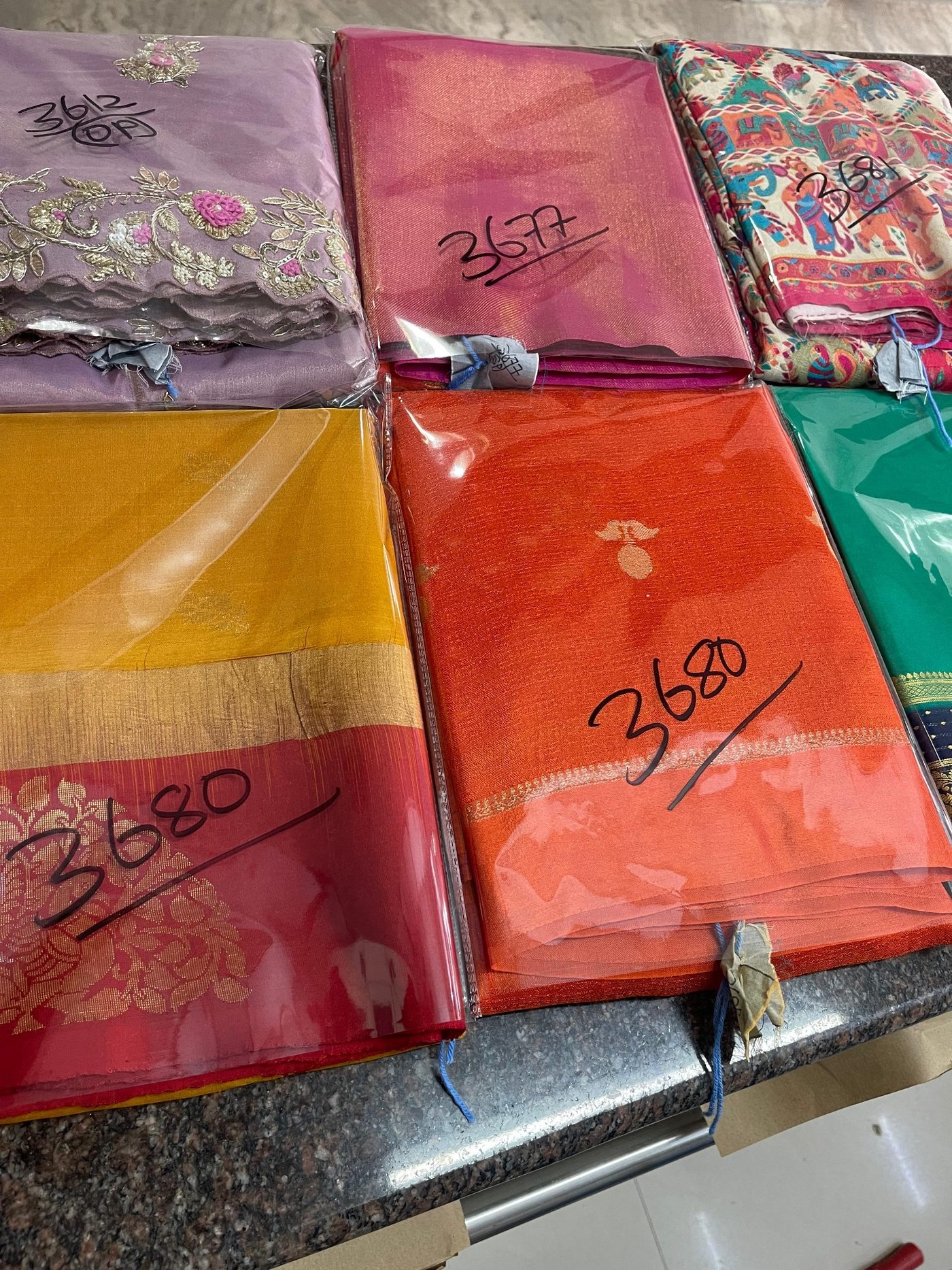 Silk saree care work by Prince Dry Cleaners
